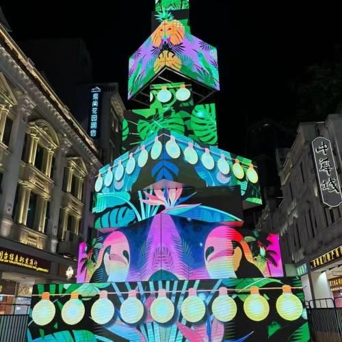 Christmas tree shaped outdoor waterproof LED display screen