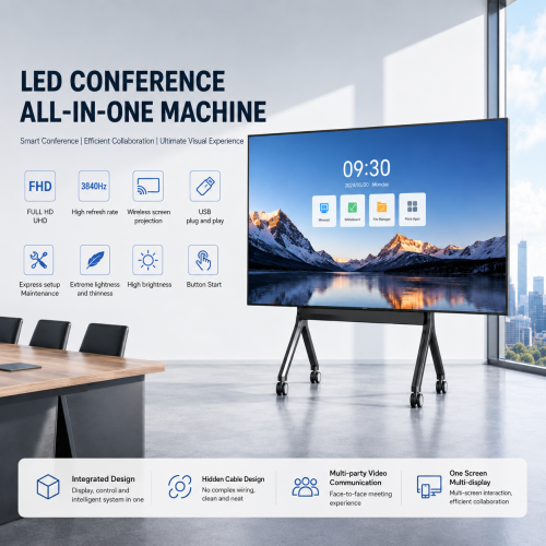 Indoor Full Color All-in-One LED Display Totem Smart Advertising Screen High Brightness Digital Signage